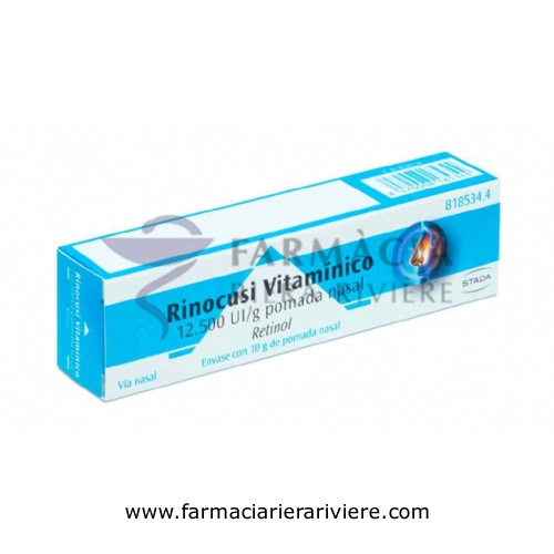 RINOCUSI VITAMÍNICO 12.500 UI/g POMADA NASAL, 1 tubo de 10 g