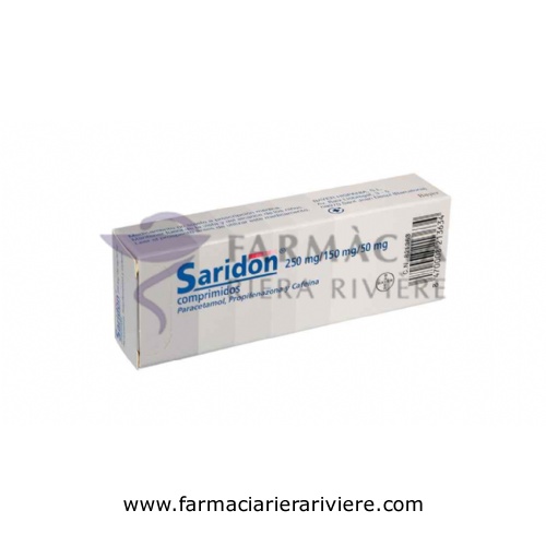 SARIDON 250 mg/150 mg/50 mg COMPRIMIDOS , 20 comprimidos