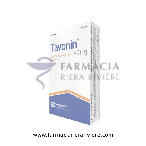 TAVONIN  40 MG COMPRIMIDOS RECUBIERTOS CON PELICULA , 60 comprimidos