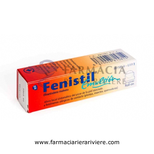 FENISTIL 1 MG/ML EMULSIÓN CUTÁNEA  , 1 frasco de 8 ml