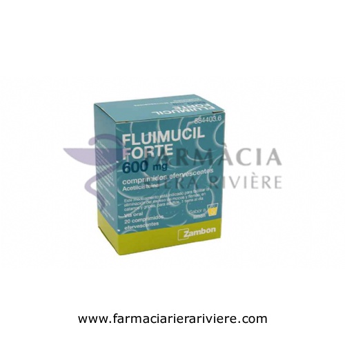 FLUIMUCIL FORTE 600 mg COMPRIMIDOS EFERVESCENTES , 20 comprimidos