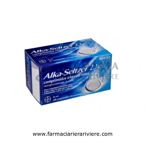 ALKA-SELTZER 2,1 g COMPRIMIDOS EFERVESCENTES , 20 comprimidos