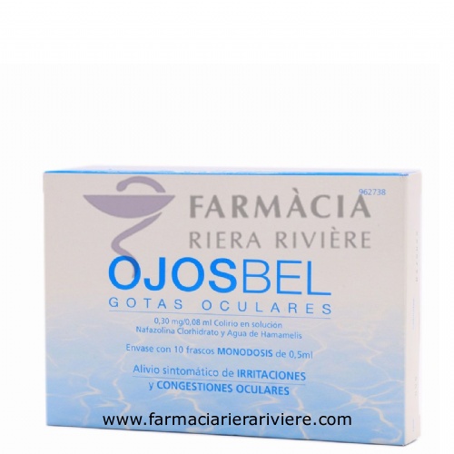 OJOSBEL GOTAS OCULARES, 0,30 mg/0,08 ml Colirio en solución , 10 envases unidosis de 0,5 ml