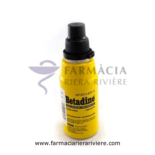 BETADINE 100 MG/ML SOLUCIÓN CUTÁNEA , 1 frasco de 125 ml