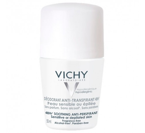 Vichy Desodorante Anti-transpirante 48h Pieles Sensibles Roll-On 50 ml
