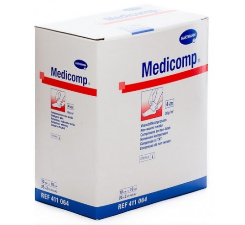 MEDICOMP COMP NON WOV 10X10 25