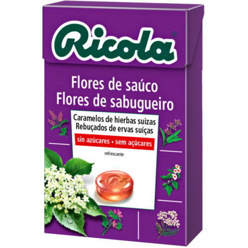 Ricola Cramelos Sin Azúcar Sabor Flor de Saúco