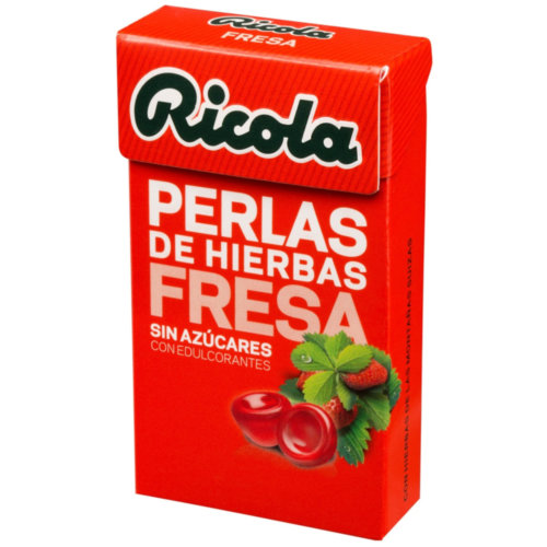Ricola Perlas Sin Azúcar Sabor Fresa