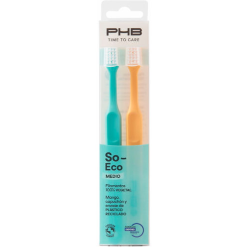 PHB Cepillo Dental Adulto Medio Time to Care So-Eco 2 unidades 