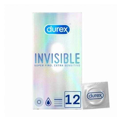 Durex invisible extra fino extra sensitivo preservativos 12 unidades - preservativos