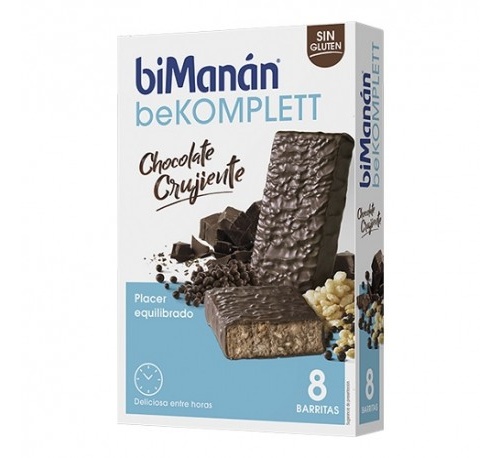 Bimanan beKomplett Chocolate Crujiente 8 barritas