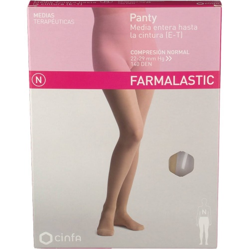 Panty (e-t) compresion normal farmalastic 1 unidad talla mediana color beige - farmalastic