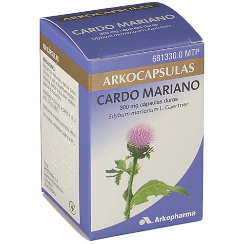 CARDO MARIANO ARKOPHARMA CÁPSULAS DURAS. , 100 cápsulas