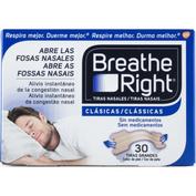Breathe Right Clásicas Grandes 30 tiras nasales