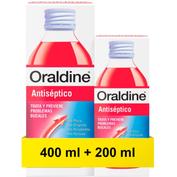 Oraldine Antiseptico  colutorio 400 ml + 200 ml gratis