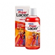 Fluor lacer junior enjuague bucal de uso diario  1 envase 500 ml sabor fresa