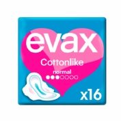 Evax Cottonlike Normal con Alas 16 compresas