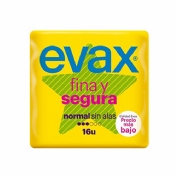 Evax Compresa Fina y Segura Normal 16 unidades