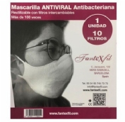 Mascarilla blauet adulto antiviral fantexfil