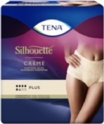 Absorbente incontinencia orina dia anatomico - tena silhouette braga cintura alta crema (8 unidades 