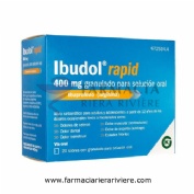 IBUDOL RAPID 400 mg GRANULADO PARA SOLUCION ORAL , 20 sobres