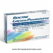 REACTINE CETIRIZINA/PSEUDOEFEDRINA 5mg/120mg COMPRIMIDOS DE LIBERACION PROLONGADA , 14 comprimidos