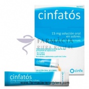 CINFATOS 15 MG SOLUCION ORAL EN SOBRES , 18 sobres