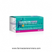 GAVISCON FORTE COMPRIMIDOS MASTICABLES , 48 comprimidos