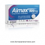 ALMAX 500 mg COMPRIMIDOS MASTICABLES,48 comprimidos