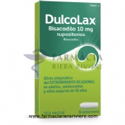 DULCOLAX BISACODILO 10 MG SUPOSITORIOS, 12 supositorios