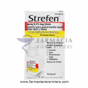 STREFEN SPRAY 8,75 MG/DOSIS SOLUCION PARA PULVERIZACION BUCAL SABOR MIEL Y LIMON 1 frasco de 15 ml