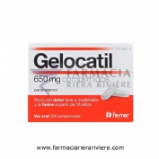 GELOCATIL 650 mg COMPRIMIDOS, 20 comprimidos