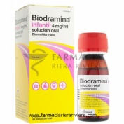 BIODRAMINA  INFANTIL 4 mg/ml SOLUCION ORAL , 1 frasco de 60 ml