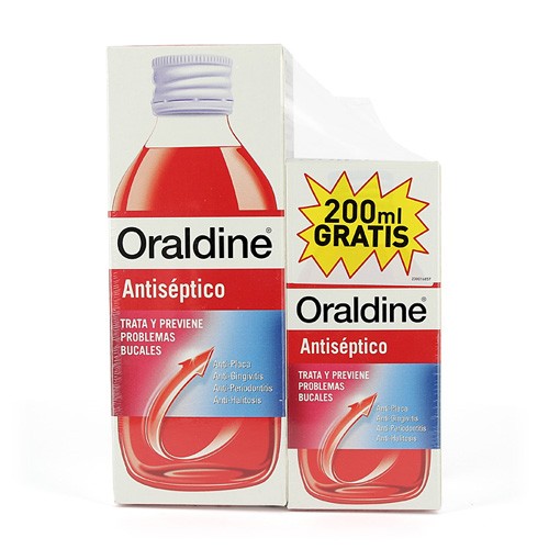 Oraldine Antiseptico  colutorio 400 ml + 200 ml gratis