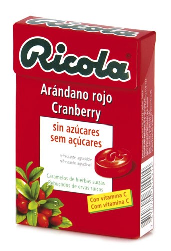 Ricola caramelos sin azucar  1 envase 50 g sabor arandano