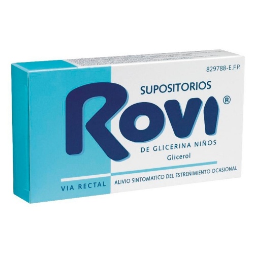 SUPOSITORIOS DE GLICERINA  ROVI  NIÑOS, 15 supositorios