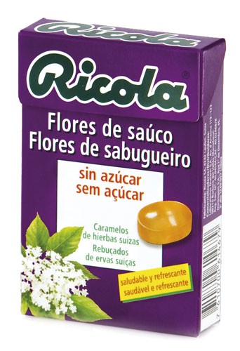 Ricola caramelos sin azucar  1 envase 50 g sabor flor de sauco