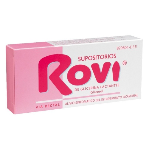 SUPOSITORIOS DE GLICERINA ROVI LACTANTES, 10 supositorios