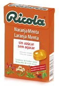 Ricola caramelos sin azucar  1 envase 50 g sabor naranja