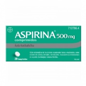 ASPIRINA 500 mg COMPRIMIDOS , 20 comprimidos
