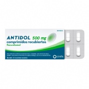 ANTIDOL  500 mg COMPRIMIDOS RECUBIERTOS , 20 comprimidos